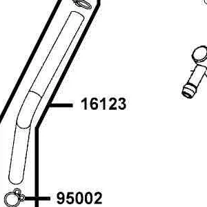 16123-LKC6-900 TUBE COMP 3.5*540 — diagram cutout