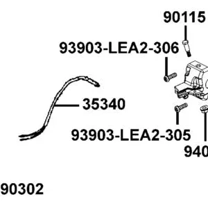 35340-GBN2-770 SW ASSY FR STOP — diagram cutout