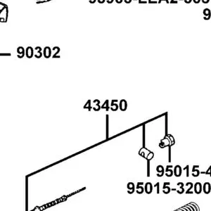 43450-LEA2-900 CABLE COMP RR BRK — diagram cutout
