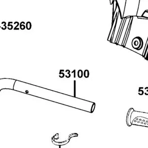 53100-LKC7-M30 HANDLE COMP STEERING — diagram cutout
