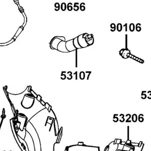 53107-LEA3-M30 STAY R WINKER — diagram cutout