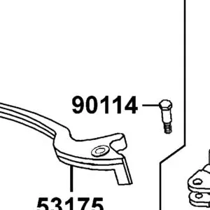 90114-KKAK-900 BOLT HANDLE LEVER — diagram cutout