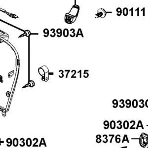 37215-LEA2-900 CLAMP — diagram cutout