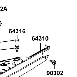 64310-LEA2-900-N1R FLOOR. PANEL (Black) — diagram cutout