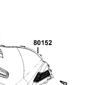80152-LEA2-900-N1R COVER CENTER LOW (Black) — diagram cutout