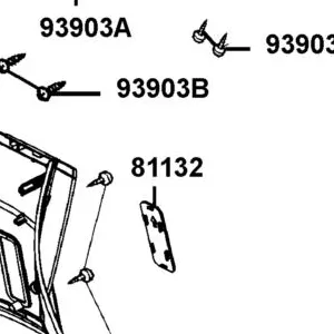 81132-KFAF-900-N1R LID LEG SHIELD (Black) — diagram cutout