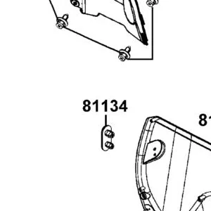 81134-LKC7-960-N1R COVER SIDE REFLECTOR (Black) — diagram cutout