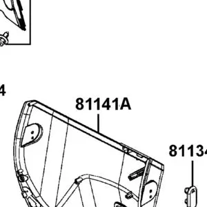 81141-LEA2-910-N1R LEG SHIELD LOW (Black) — diagram cutout