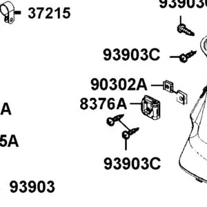 8376A-KECE-901 CLIP ASSY CENTER — diagram cutout