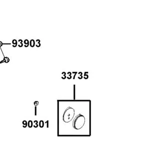 33735-LEA3-E00 REFLEX REFLECTOR COMP L SIDE — diagram cutout