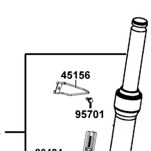 45156-KEC6-900 CLAMPER FR BRAKE CABLE — diagram cutout