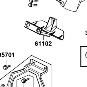 61102-LEA2-910-N1R FENDER FR. C INNER (Black) — diagram cutout
