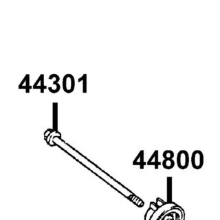 44301-LGE3-900 AXLE FR WHEEL M12*200MM — diagram cutout