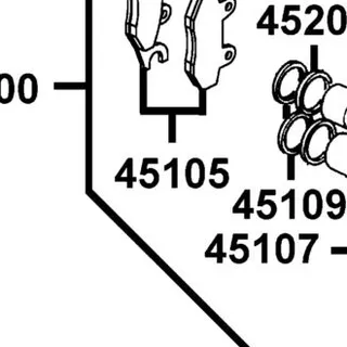 45105-LEA1-306 PAD SET — diagram cutout