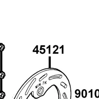 45121-GAR1-950 DISK FR BRK — diagram cutout
