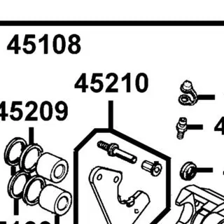 45210-LEA1-306 BRKT FR CALIPER — diagram cutout