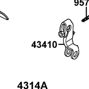 43410-LEA2-900 ARM COMP . RR BRK. — diagram cutout