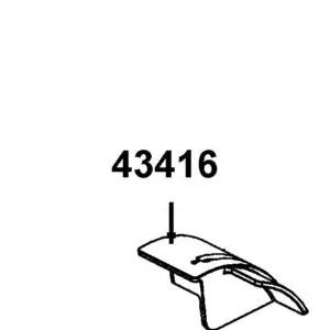 43416-LEA1-910 GUARD RR BRK ARM — diagram cutout