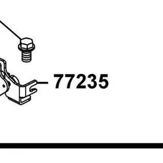 77235-BLA3-900 CATCH COMP SEAT — diagram cutout