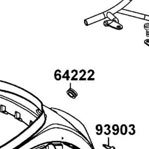 64222-LBC6-900 CUSHION RR GRIP — diagram cutout