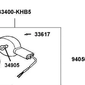 33617-KHB5-M00 SCREW — diagram cutout