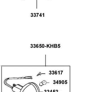 33650-KHB5-M31 WINKER ASSY LH RR — diagram cutout