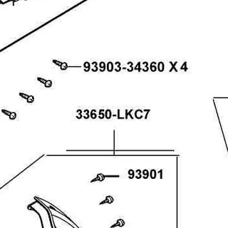33650-LKC7-M30 WINKER ASSY L RR — diagram cutout