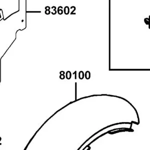80100-LEA2-900 FENDER TIRE . RR. — diagram cutout
