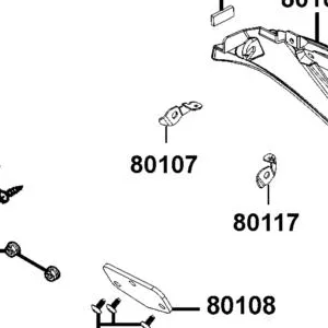 80107-LEA2-900 STAY.R.SIDE RR.FENDER — diagram cutout
