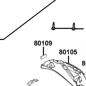 80109-LEA2-900 RUBBER A — diagram cutout