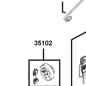35102-LDC1-305-M1 SHUTTER SET MAGNETIC LOCK (supplier:SD) — diagram cutout