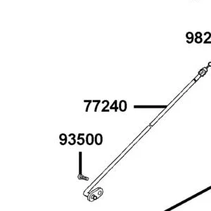 77240-LEA2-900 CABLE SEAT LOCK — diagram cutout