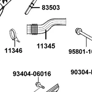 11345-LEA2-900 DUCT L COVER — diagram cutout