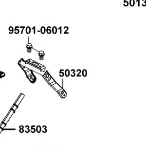 50320-LEA2-900 STAY RR FENDER — diagram cutout