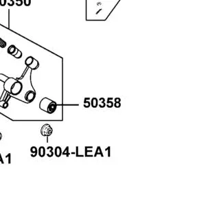 50358-KHC4-900 RUBBER BUSH ENG HANGER — diagram cutout