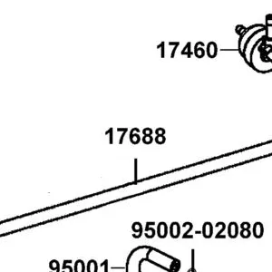 17688-LEA3-MG0 TUBE TANK-CANISTER — diagram cutout