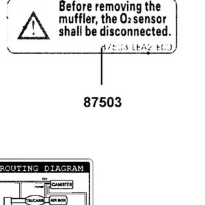 87503-LEA2-E00-T01 CAUTION MUFFLER — diagram cutout