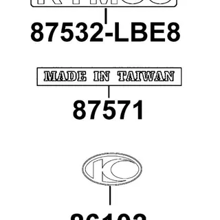 87571-LCA5-M30-T01 LABEL MIT — diagram cutout