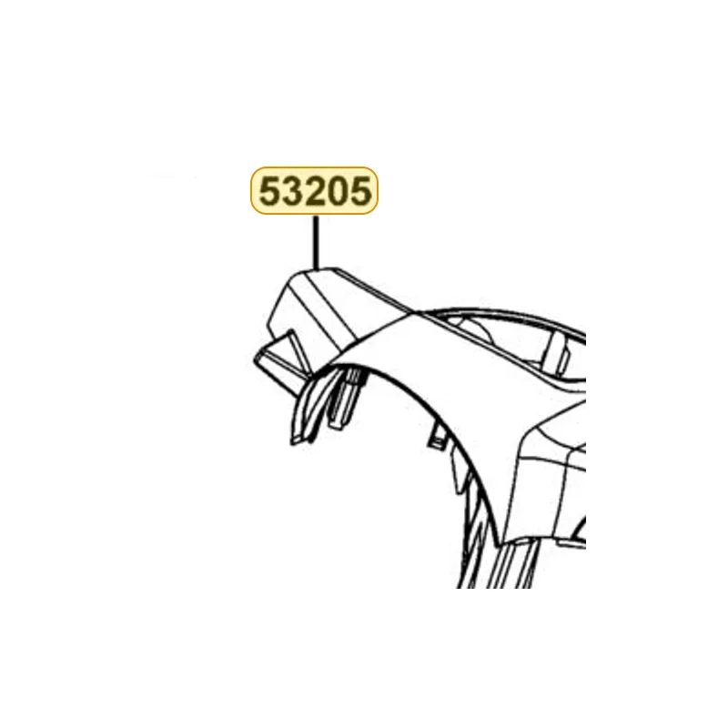 53205-LKC7-M30-HXP HANDLE COVER UP — diagram cutout