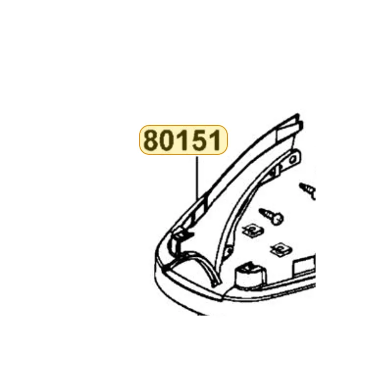 80151-LEA2-900-HXP COVER CENTER UP — diagram cutout
