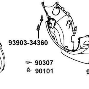 90101-GAR1-001 BOLT ADJUST — diagram cutout