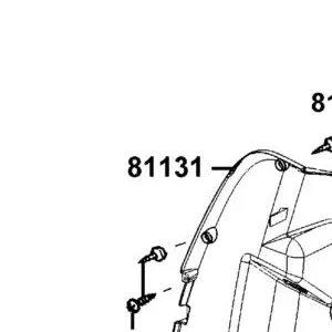 81131-LKC7-720-N1R LEG SHIELD UP (Black) — diagram cutout