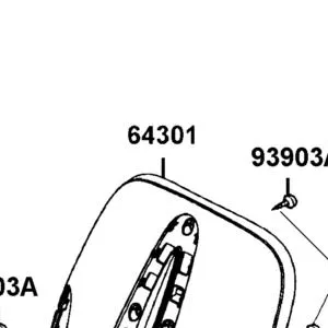 64301-LEA2-900-JBP COVER. FRONT — diagram cutout