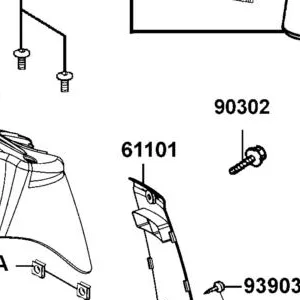 61101-LEA2-910-JBP FENDER FR B INNER — diagram cutout