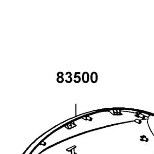 83500-LEA2-900-J8P COVER. R BODY — diagram cutout