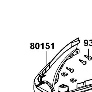 80151-LEA2-900-JBP COVER CENTER UP — diagram cutout