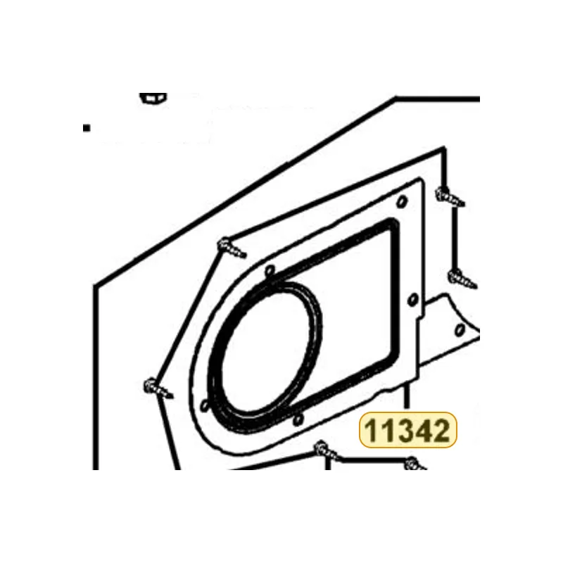 11342-LEA3-900 PLATE L COVER — diagram cutout