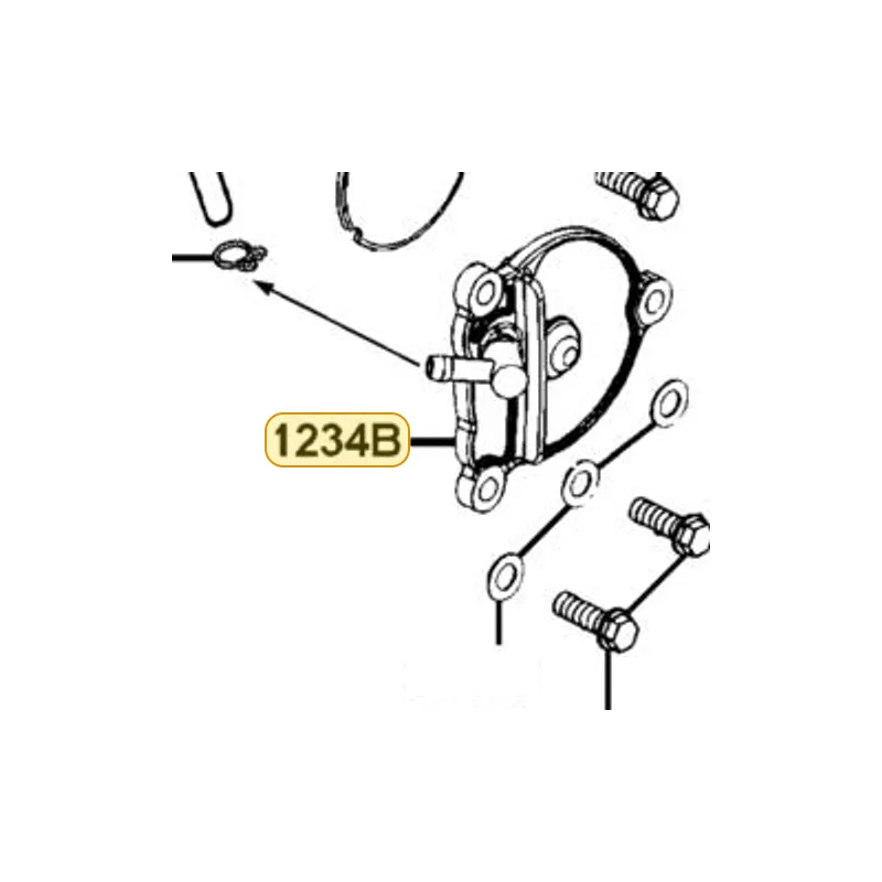 1234B-LEA3-910 COVER COMP CYLINDER HEAD SIDE — diagram cutout