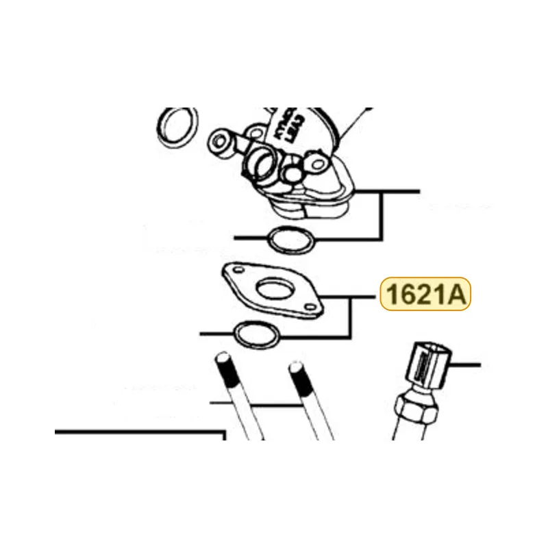 1621A-LEA3-900 INSULATOR THROTTLE BODY ASSY — diagram cutout