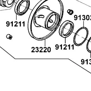 23220-KEE1-220 FACE COMP MOVABLE DRIVEN — diagram cutout